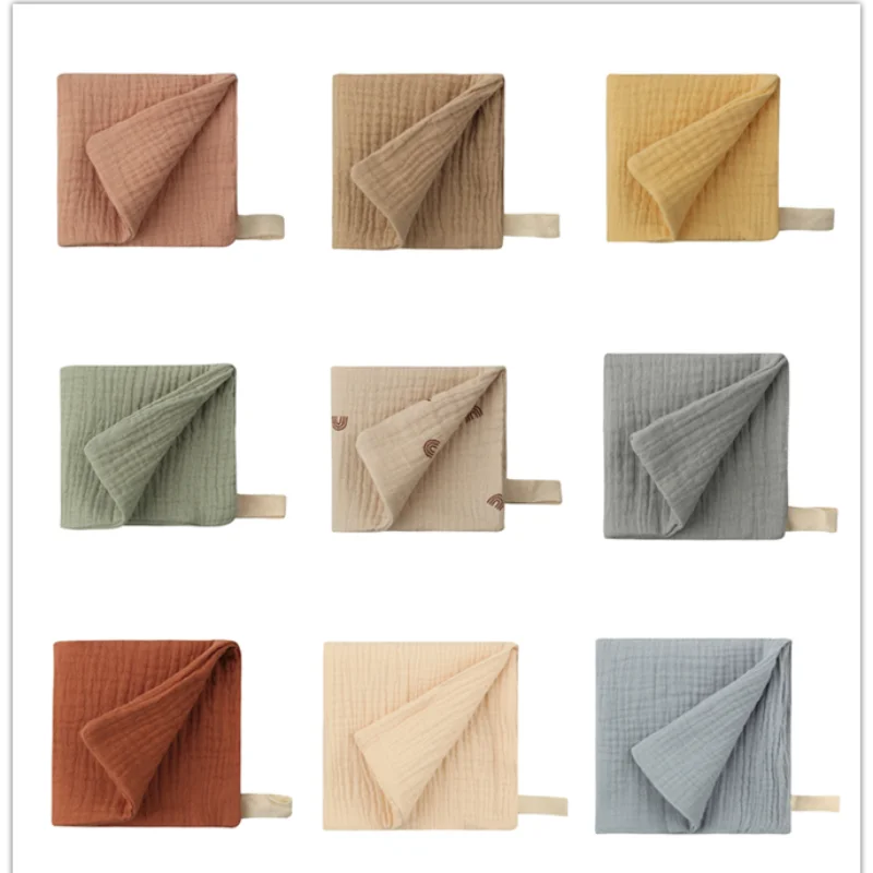 5PC Baby Towels | Muslin Squares - Soft Cotton Gauze for Newborn Care