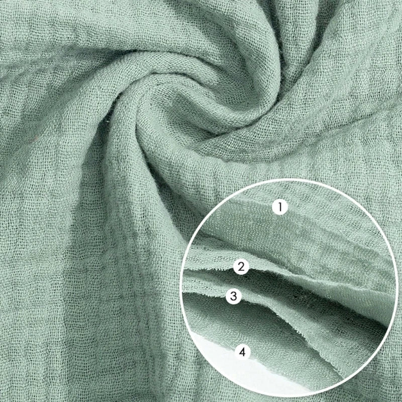 5PC Baby Towels | Muslin Squares - Soft Cotton Gauze for Newborn Care